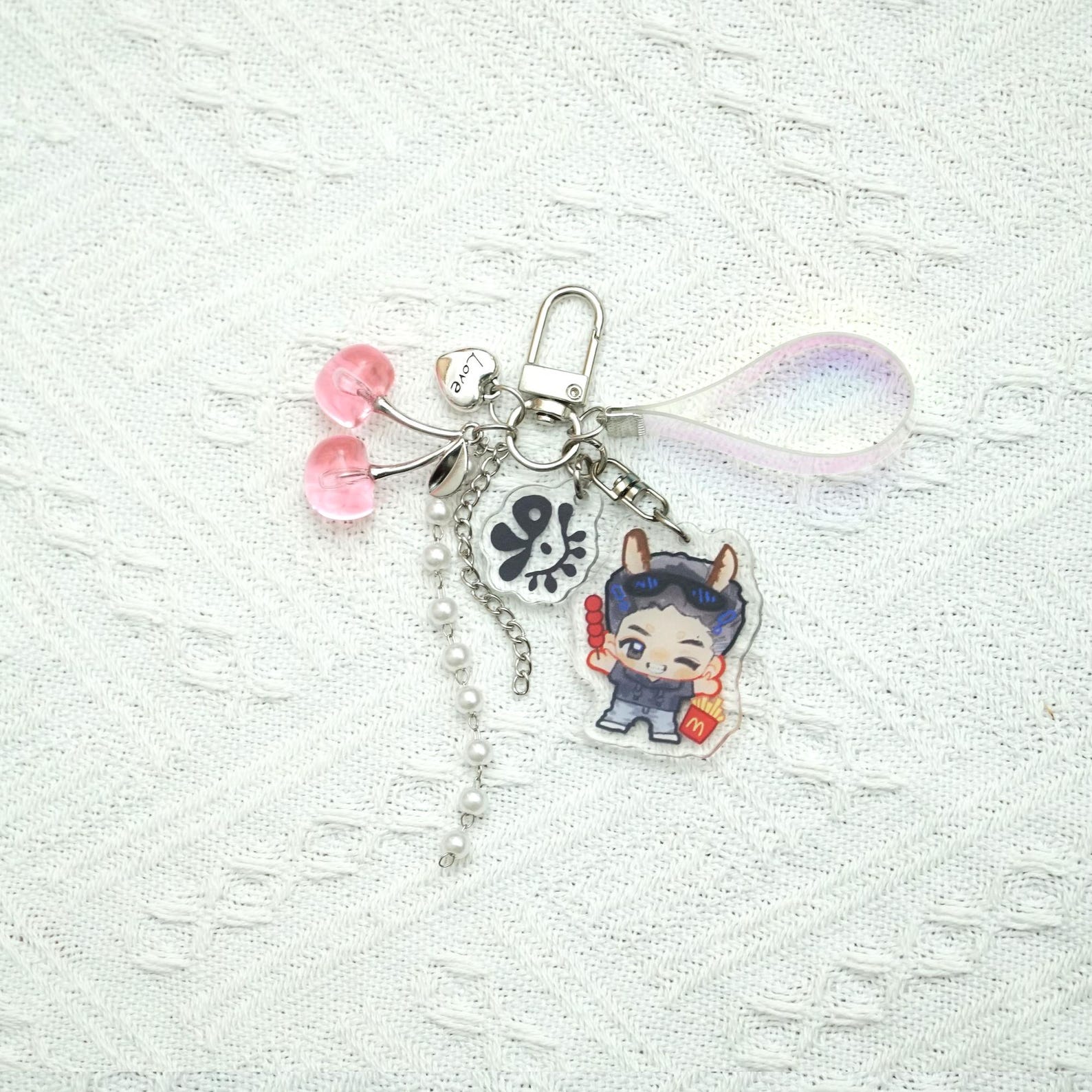 Fanmade CORTIS Acrylic Keychains Kpop Idol Bag Charms Animal Ears Chibi Member Acrylic Set Gift detail image 6