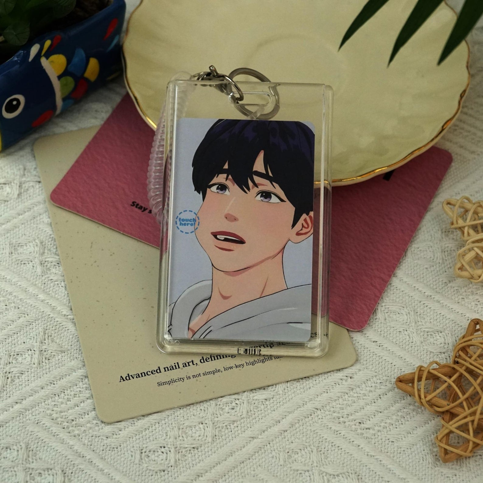 Fanmade PLAVE Card Holder Lanyard Clear Acrylic ID Badge Case Cute Idol Photo Insert Spring Strap Kpop Merch PLLI Gift detail image 1