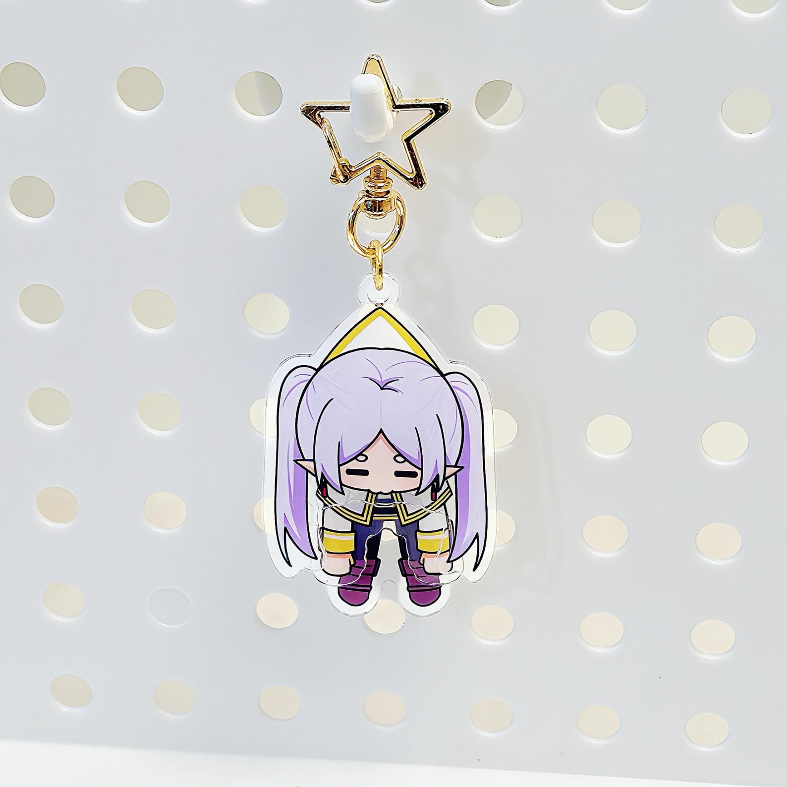 Frieren Beyond Journey's End Acrylic Keychain Exhausted Frieren Split Body Moving Charm Fanmade Anime Bag Accessory detail image 4