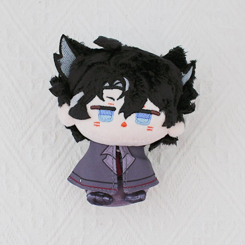 Genshin Impact Fontaine Sitting Plush Keychain Set Clorinde Furina Neuvillette Wriothesley Fanmade Bag Charm Gift detail image 3