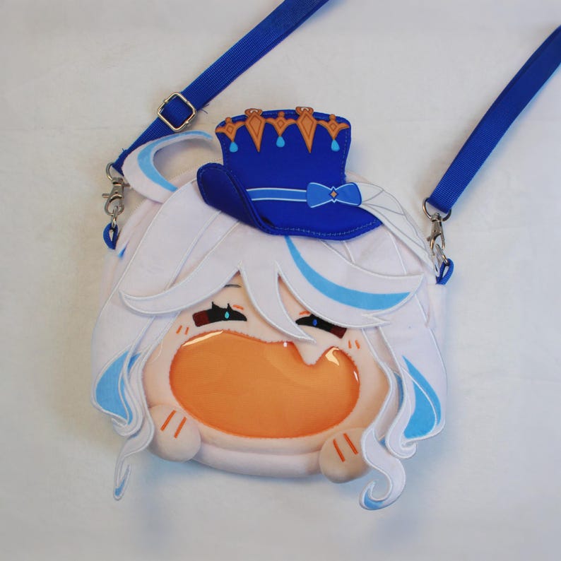 Genshin Impact Furina Itabag Chibi Shoulder Bag Fontaine Hydro Archon Badge Plush Display Fanmade Crossbody Bag detail image 2