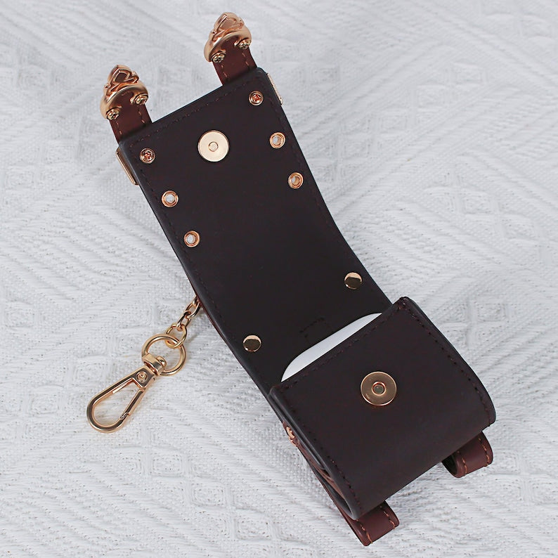 Genshin Impact Klee Mini Backpack Earphone Case Faux Leather Storage Pouch Spark Knight Mondstadt Fanmade Keychain Bag detail image 5