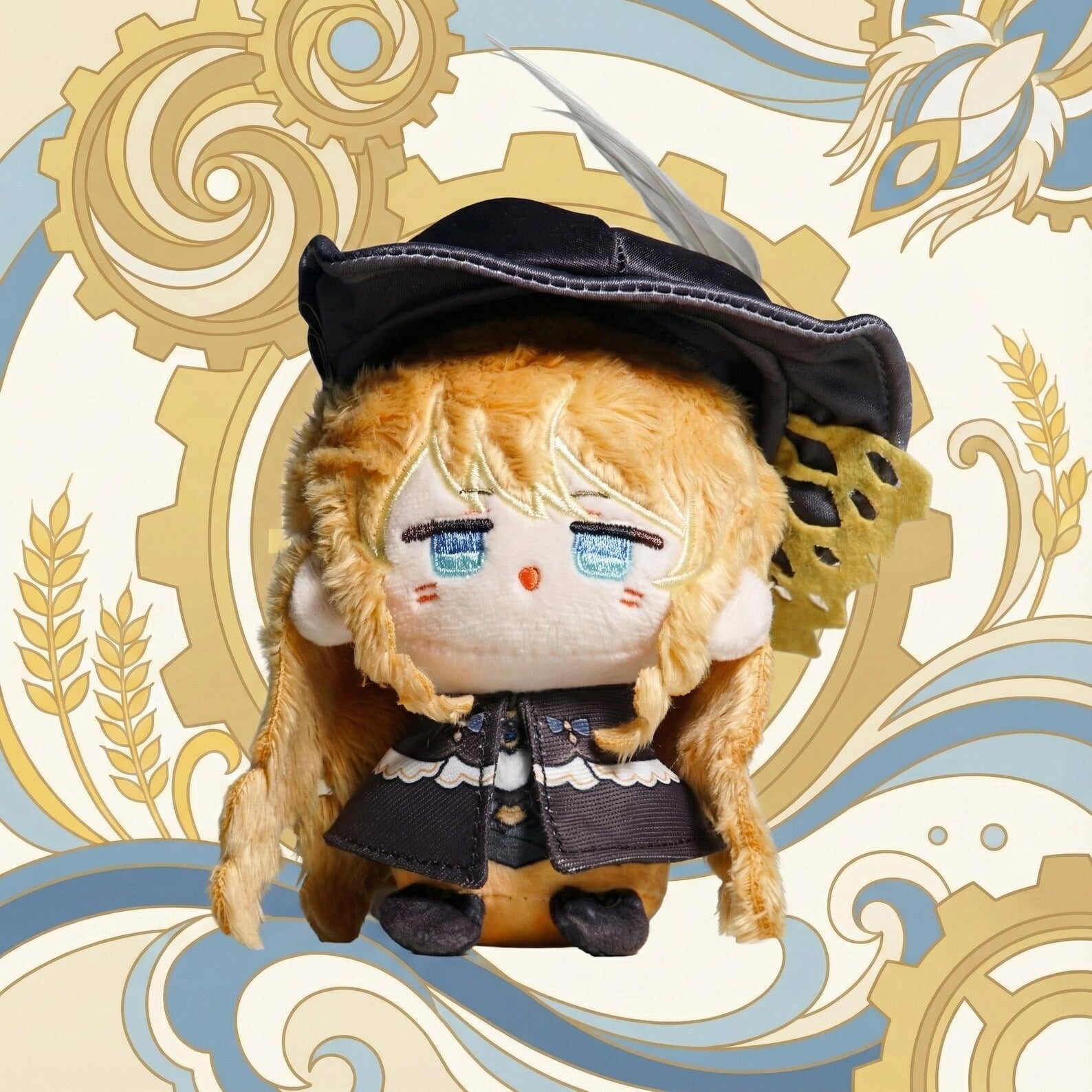 Genshin Impact Navia Caspar Mini Plush Keychain Bag Charm Fontaine Fanmade 4 Inch Plushie Gift detail image 3
