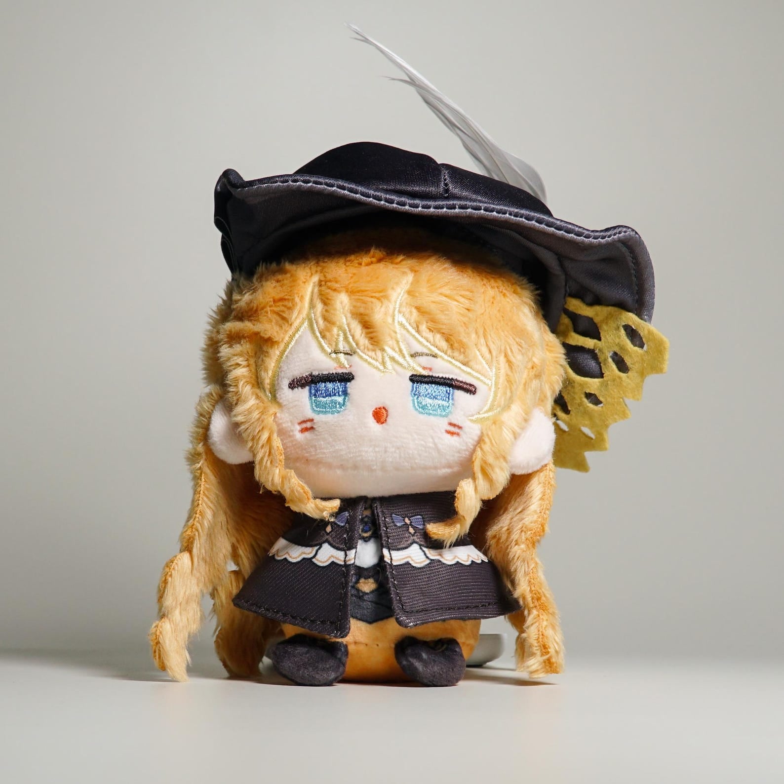 Genshin Impact Navia Caspar Mini Plush Keychain Bag Charm Fontaine Fanmade 4 Inch Plushie Gift