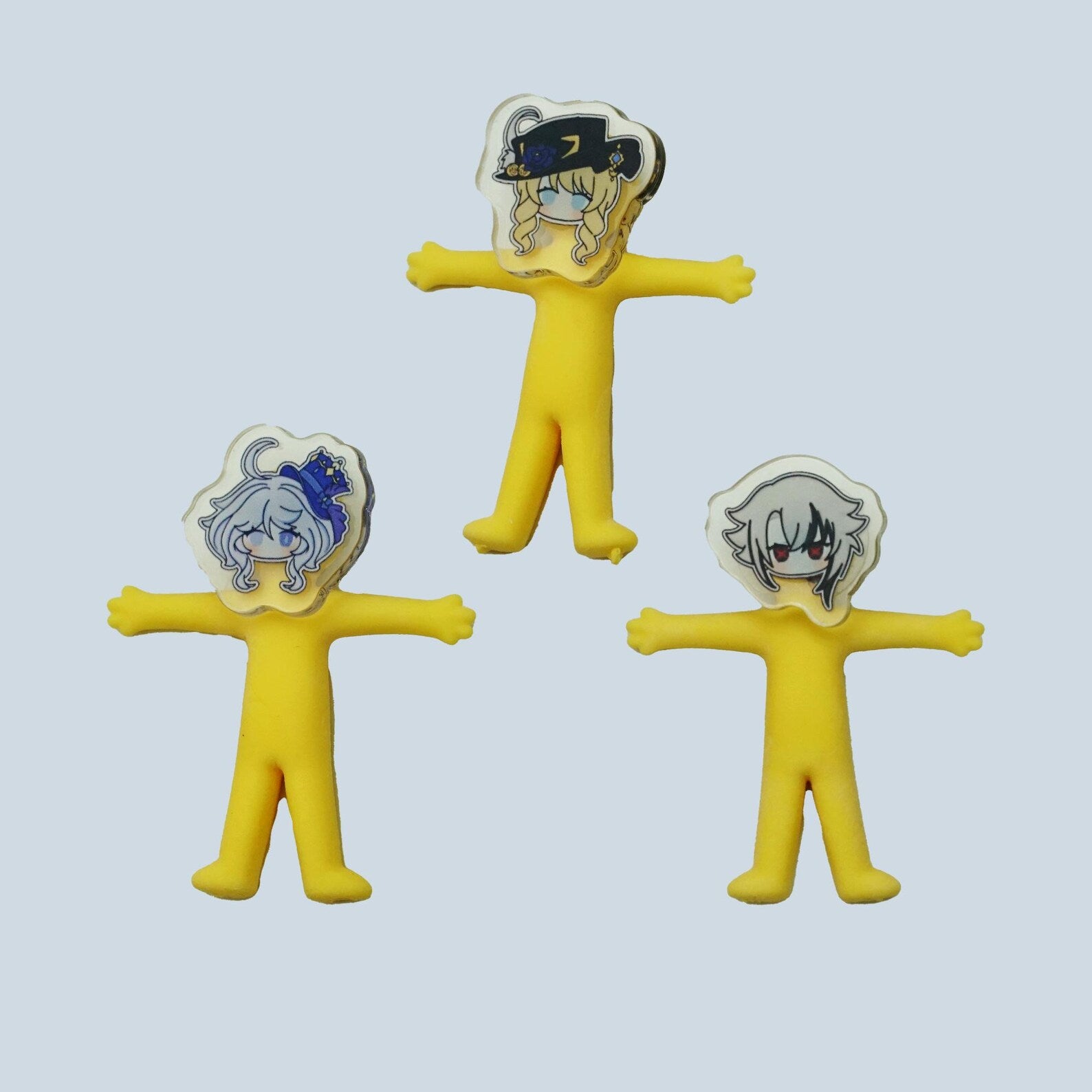 Genshin Impact Stretchy Stress Toy Keychain Fontaine Furina Navia Neuvillette Fanmade Fidget Charm Gift detail image 3