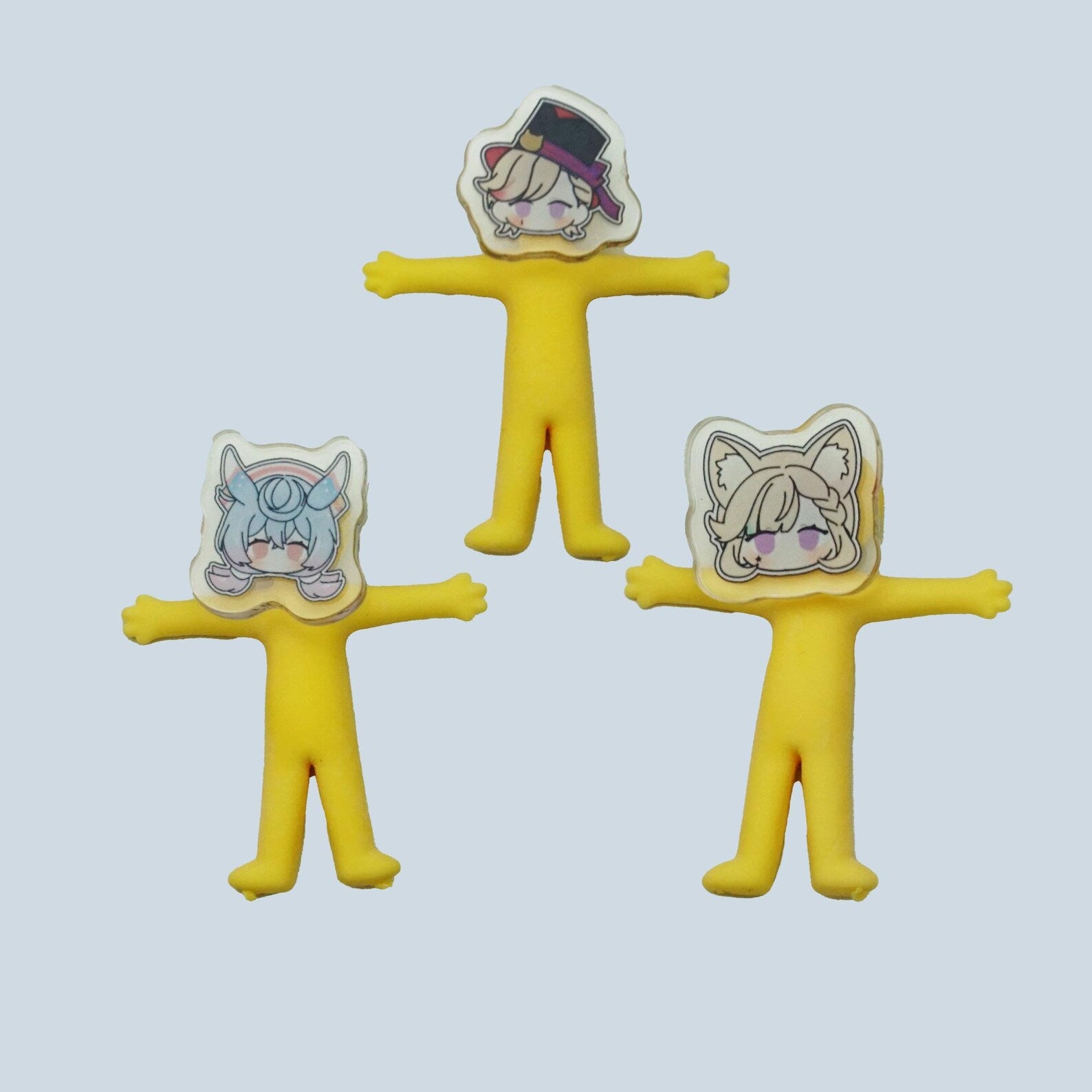 Genshin Impact Stretchy Stress Toy Keychain Fontaine Furina Navia Neuvillette Fanmade Fidget Charm Gift detail image 4