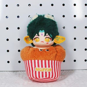 Genshin Impact Xiao 4 Inch Plush Keychain Liyue Adeptus Yaksha Alatus Bag Charm Fanmade Gift detail image 6