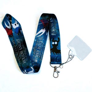 Hollow Knight Printed Phone Lanyard with Clear Tab Insert Fanmade Device Strap detail image 5