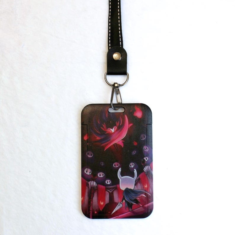 Hollow Knight Silksong ID Card Holder with Neck Strap Fanmade Game Lanyard Badge Holder detail image 3