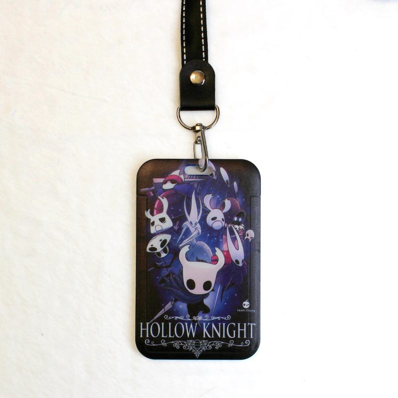 Hollow Knight Silksong ID Card Holder with Neck Strap Fanmade Game Lanyard Badge Holder
