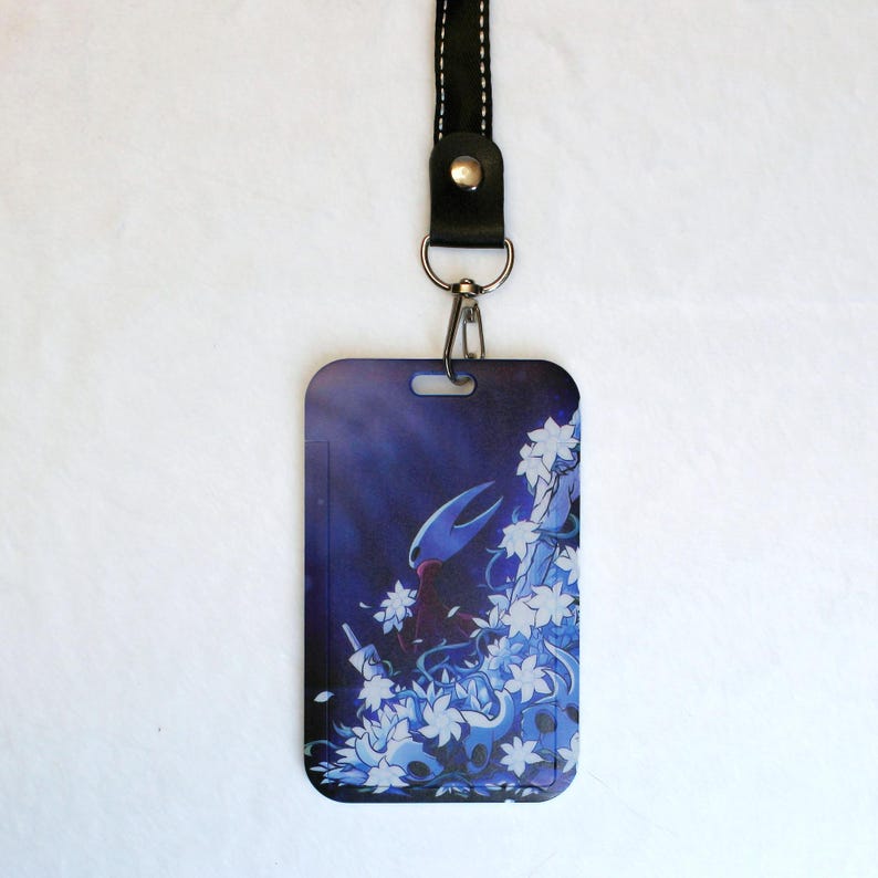 Hollow Knight Silksong ID Card Holder with Neck Strap Fanmade Game Lanyard Badge Holder detail image 1