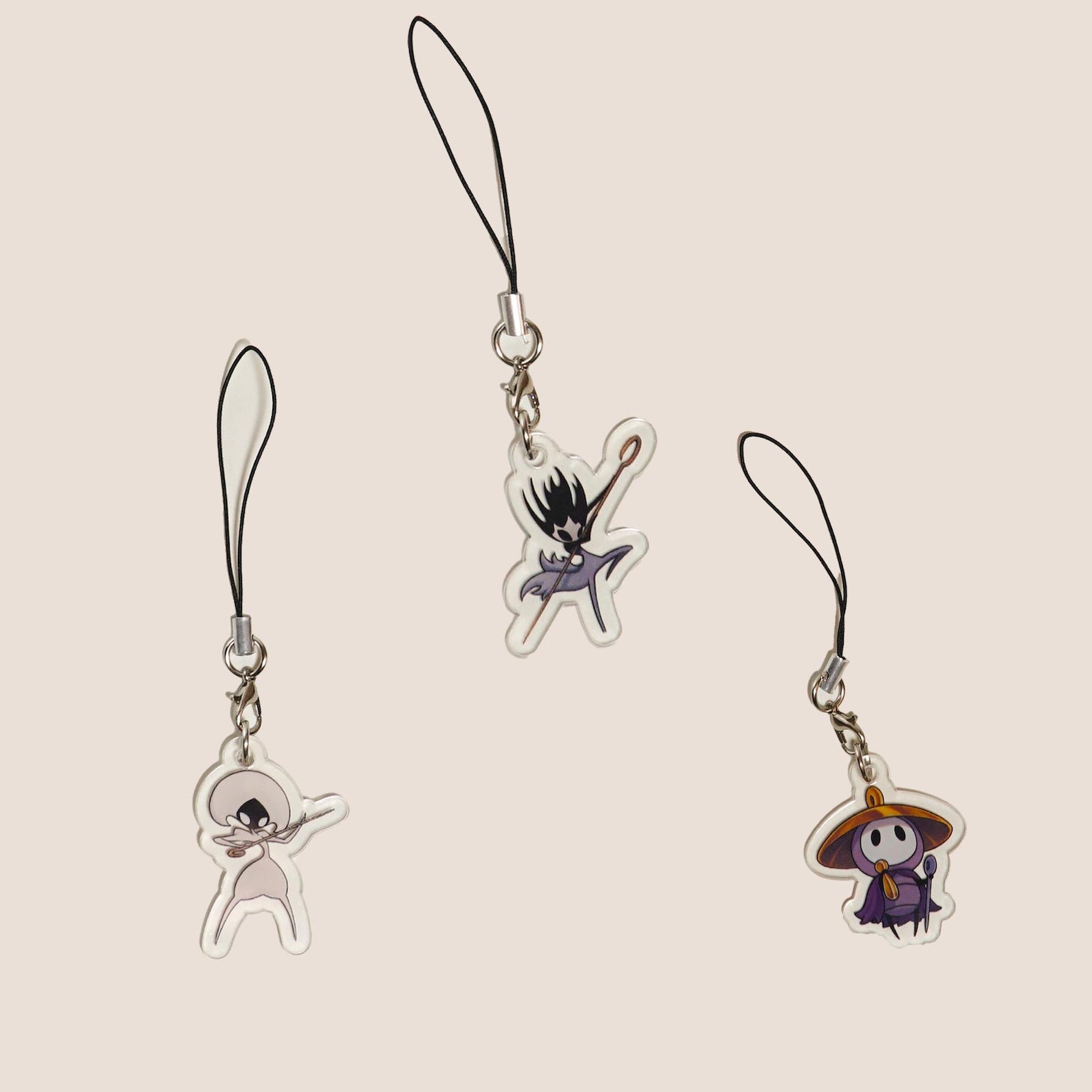 Hollow Knight Silksong NPC Acrylic Keychain Set Fanmade Hornet Lace Sherma Charms detail image 5