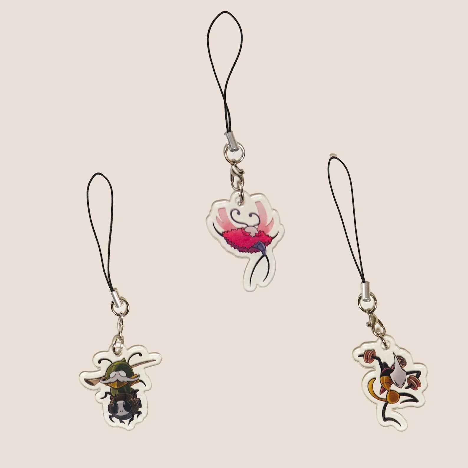 Hollow Knight Silksong NPC Acrylic Keychain Set Fanmade Hornet Lace Sherma Charms detail image 6