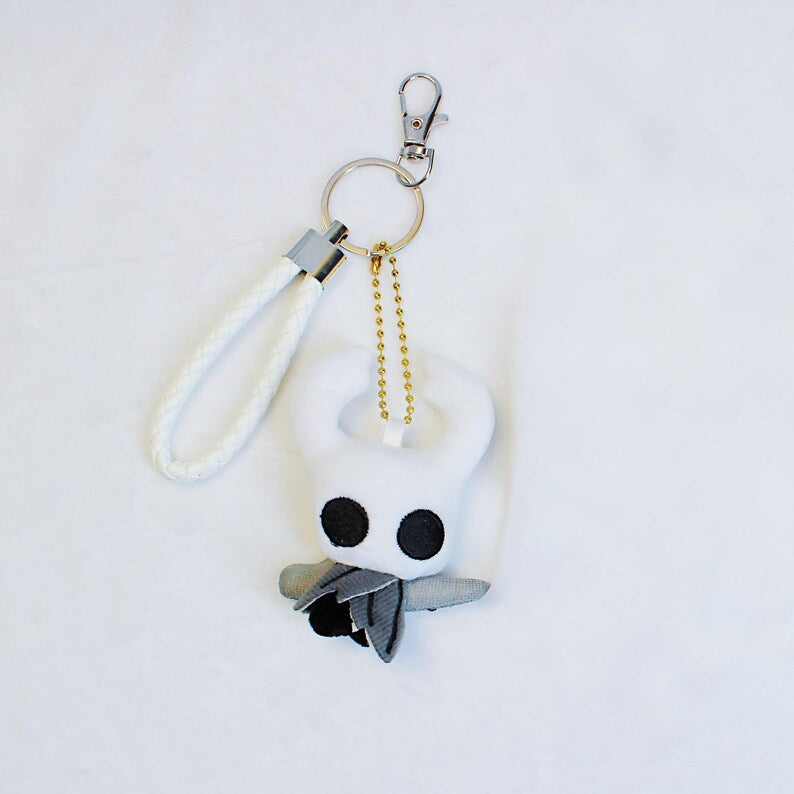 Hollow Knight Silksong Red Cape Knight Plush Keychain 4 Inch Fanmade Charm