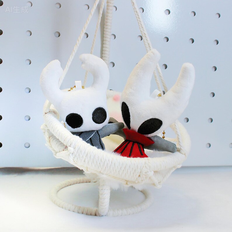 Hollow Knight Silksong Red Cape Knight Plush Keychain 4 Inch Fanmade Charm detail image 5