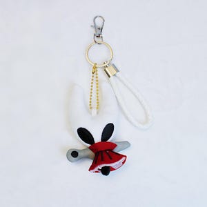 Hollow Knight Silksong Red Cape Knight Plush Keychain 4 Inch Fanmade Charm detail image 6