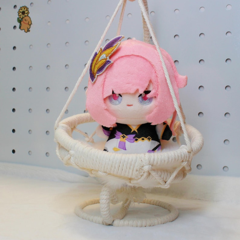 Honkai Impact 3rd Elysia 4 Inch Plush Keychain Mini Doll Elysian Realm Flame-Chaser Fanmade HI3 Bag Charm Gift detail image 3