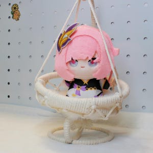 Honkai Impact 3rd Elysia 4 Inch Plush Keychain Mini Doll Elysian Realm Flame-Chaser Fanmade HI3 Bag Charm Gift detail image 6