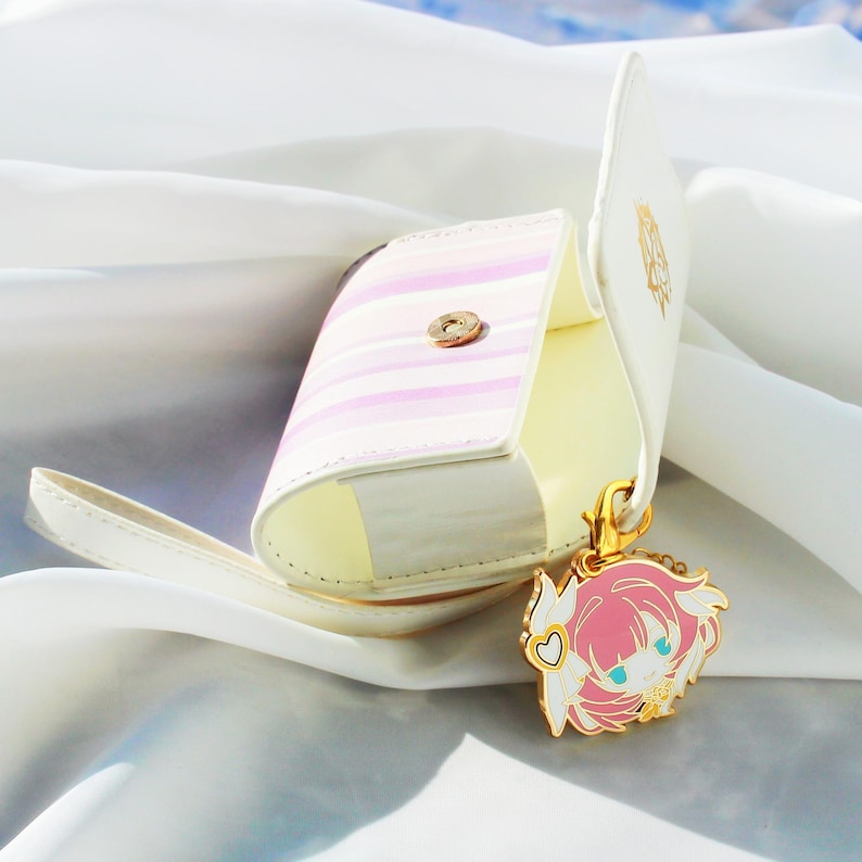 Honkai Impact 3rd Elysia Earphone Case AirPods Cover Pink Flip Bag Style Fanmade Elysian Realm Charm Protective Case detail image 2