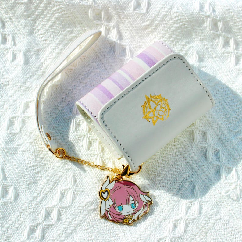 Honkai Impact 3rd Elysia Earphone Case AirPods Cover Pink Flip Bag Style Fanmade Elysian Realm Charm Protective Case detail image 3