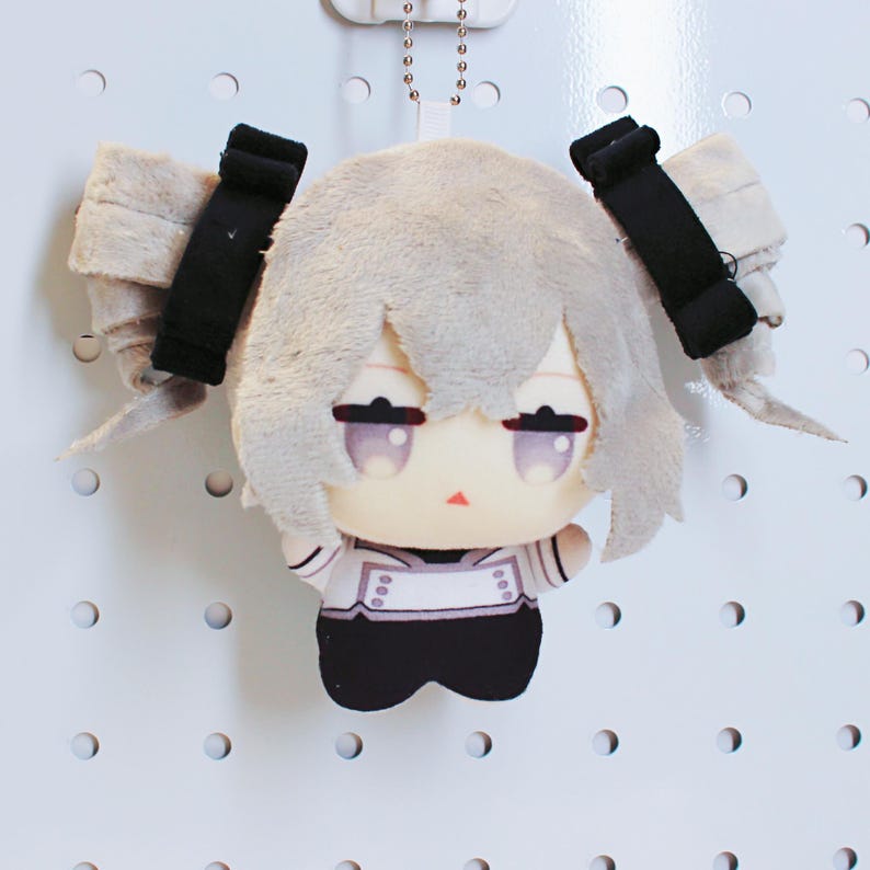Honkai Star Rail Bronya Plush Keychain 4 Inch Mini Chibi Doll Bag Charm Fanmade Gift