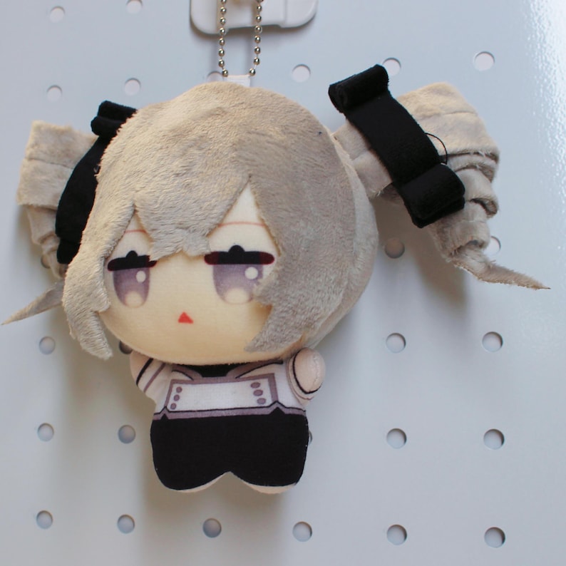 Honkai Star Rail Bronya Plush Keychain 4 Inch Mini Chibi Doll Bag Charm Fanmade Gift
