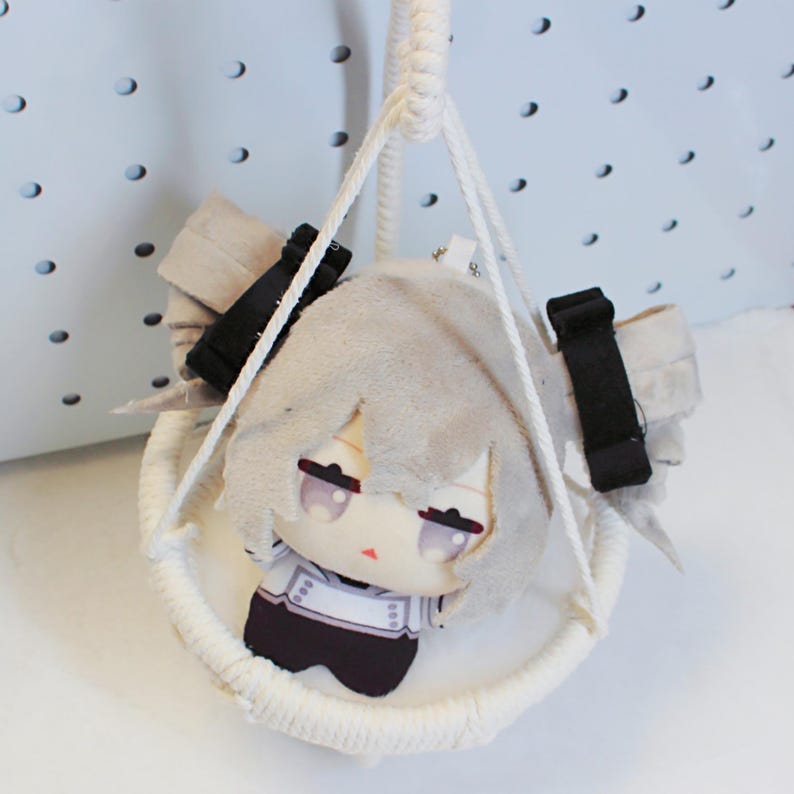 Honkai Star Rail Bronya Plush Keychain 4 Inch Mini Chibi Doll Bag Charm Fanmade Gift