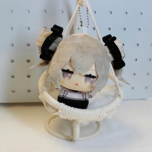 Honkai Star Rail Bronya Plush Keychain 4 Inch Mini Chibi Doll Bag Charm Fanmade Gift