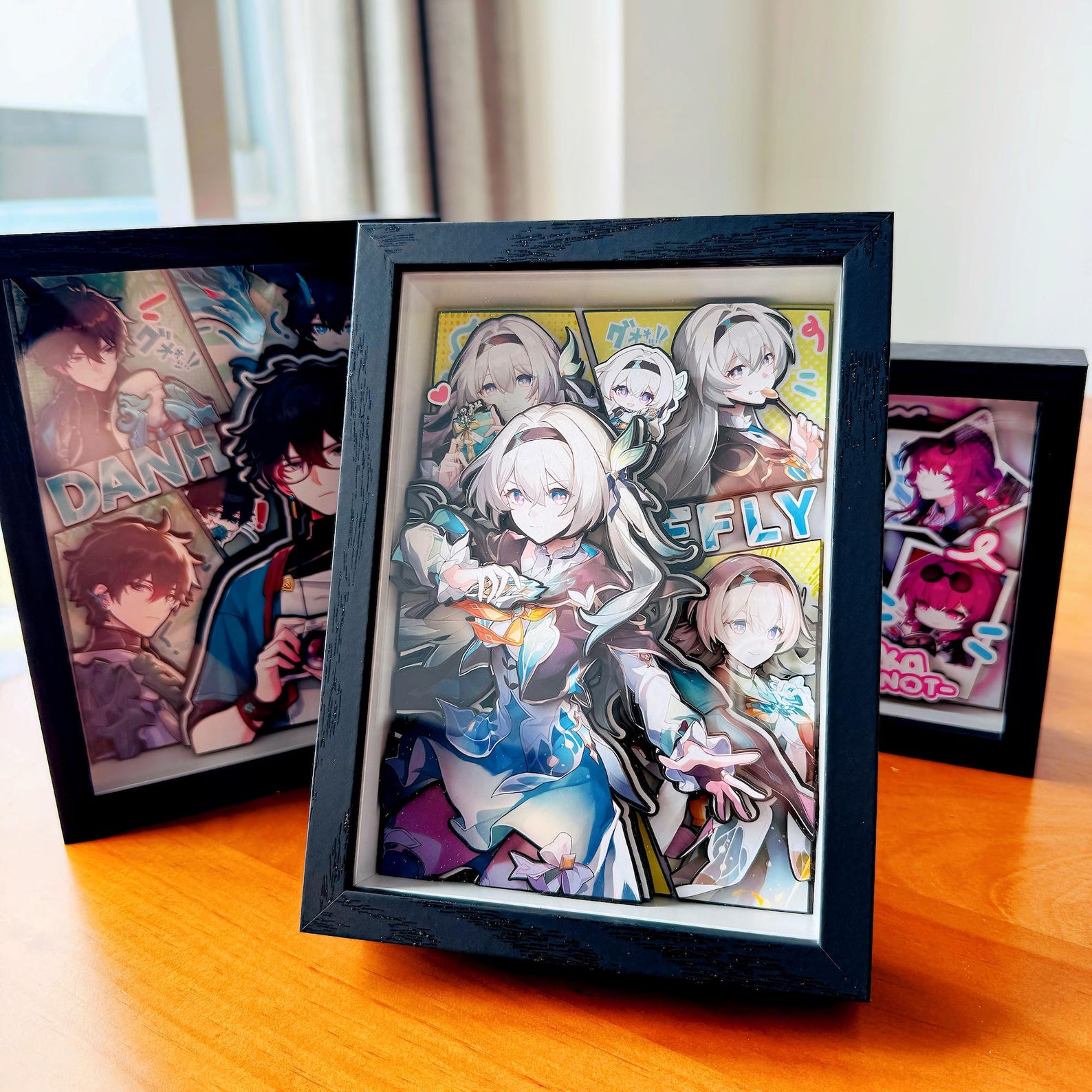 Honkai: Star Rail Paper Art 3D Picture Frame Kafka Dan Heng Firefly 9 Layer Handmade Shadow Box Fanmade Anime Desk Decor Gift detail image 2