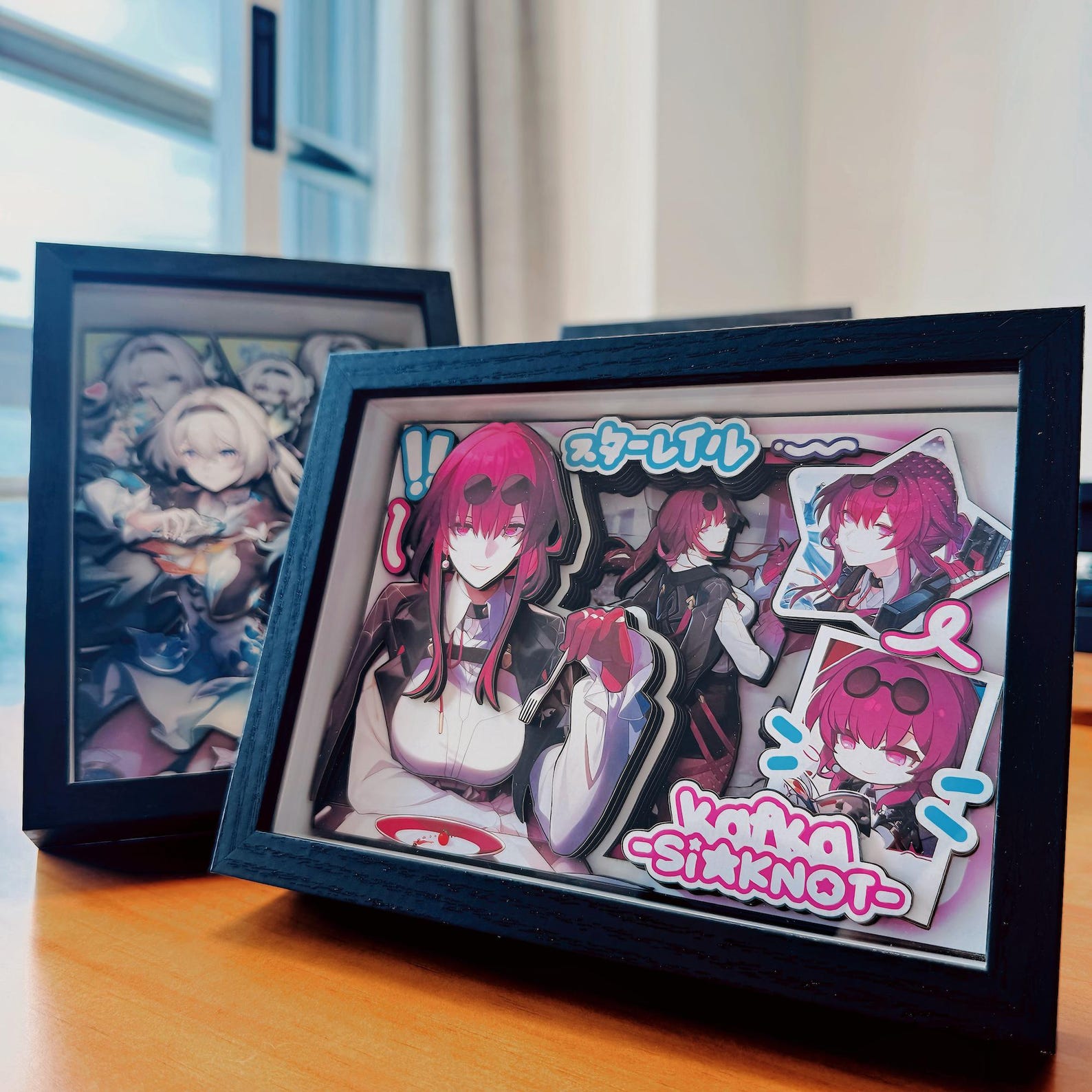 Honkai: Star Rail Paper Art 3D Picture Frame Kafka Dan Heng Firefly 9 Layer Handmade Shadow Box Fanmade Anime Desk Decor Gift