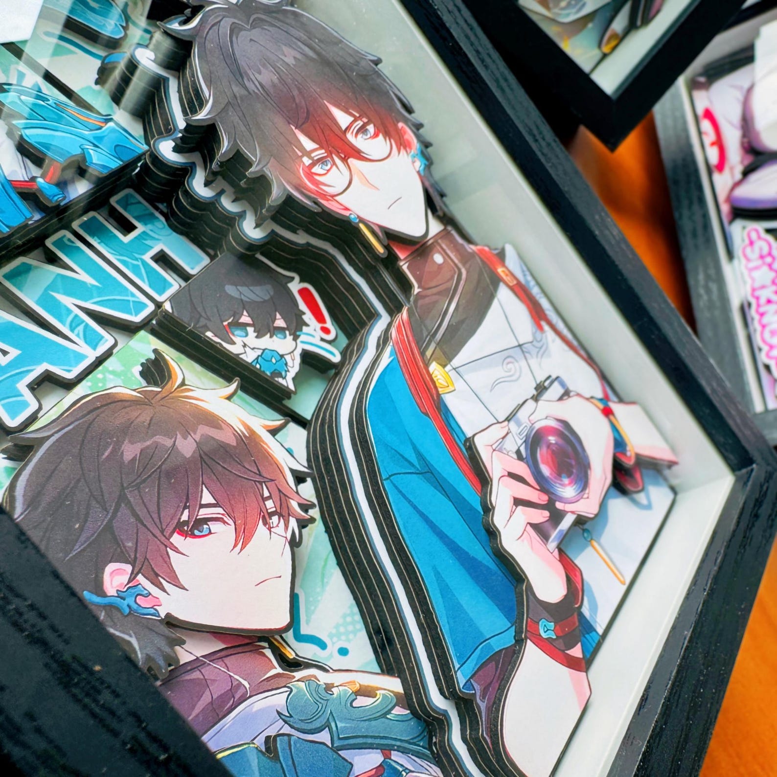 Honkai: Star Rail Paper Art 3D Picture Frame Kafka Dan Heng Firefly 9 Layer Handmade Shadow Box Fanmade Anime Desk Decor Gift detail image 4