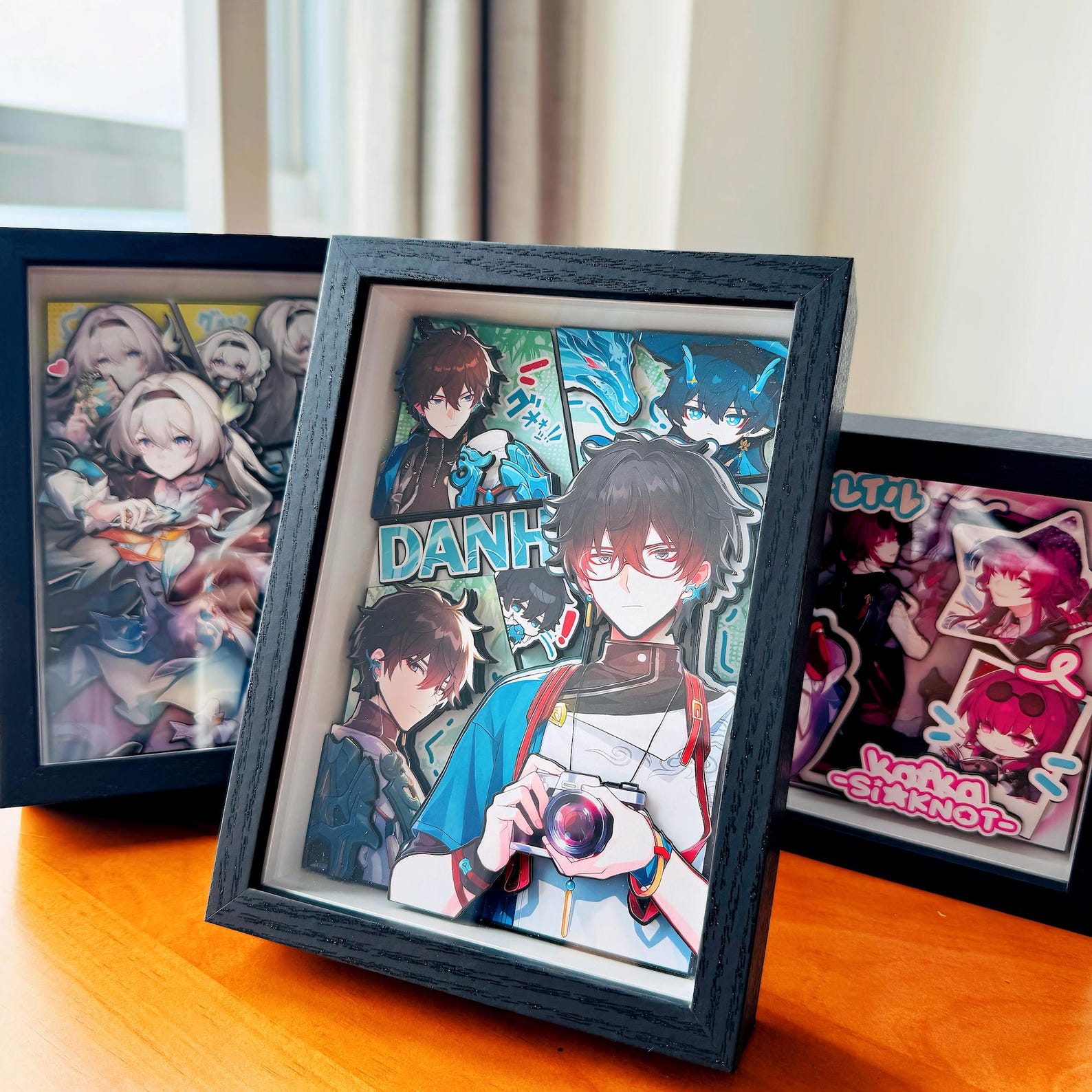 Honkai: Star Rail Paper Art 3D Picture Frame Kafka Dan Heng Firefly 9 Layer Handmade Shadow Box Fanmade Anime Desk Decor Gift detail image 1