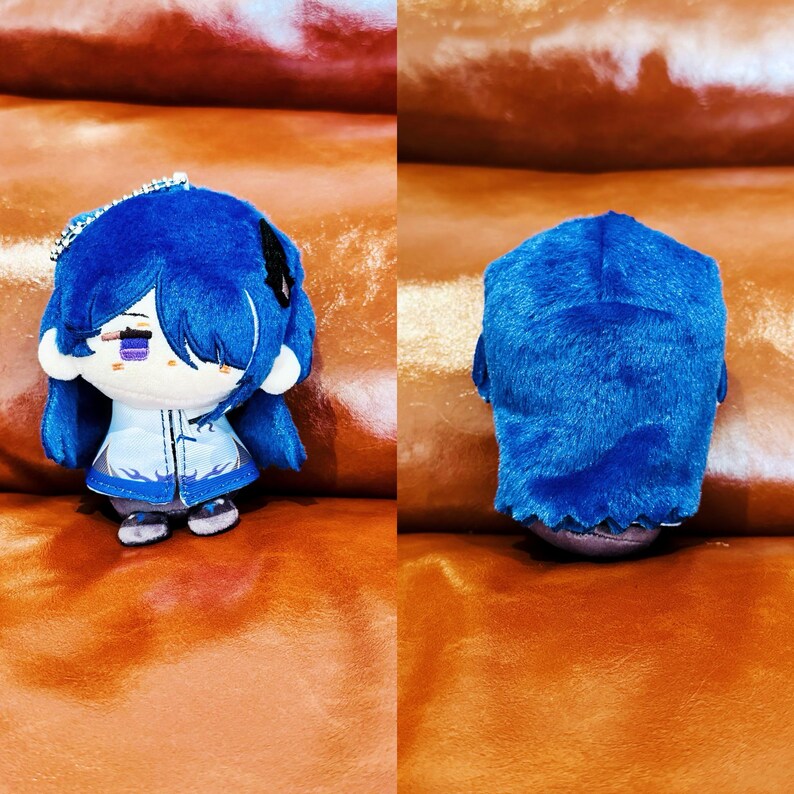 Honkai Star Rail Sitting Plush Keychains Imbibitor Lunae Acheron Sparkle Blade Aventurine 10cm Bag Charm Fanmade Gift detail image 2