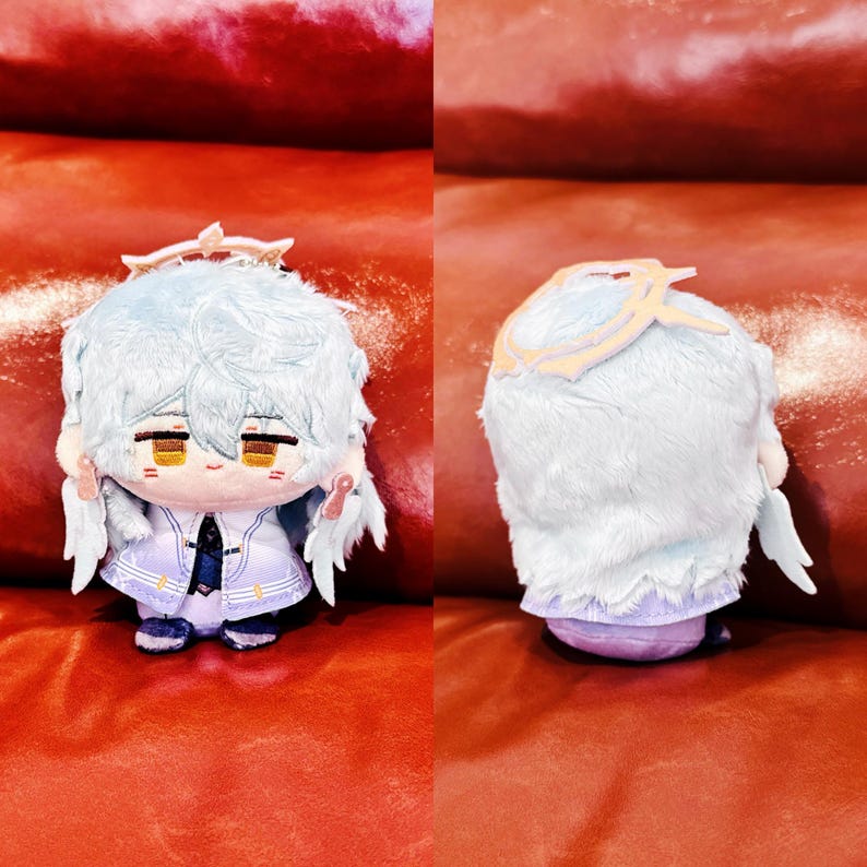 Honkai Star Rail Sitting Plush Keychains Imbibitor Lunae Acheron Sparkle Blade Aventurine 10cm Bag Charm Fanmade Gift detail image 5