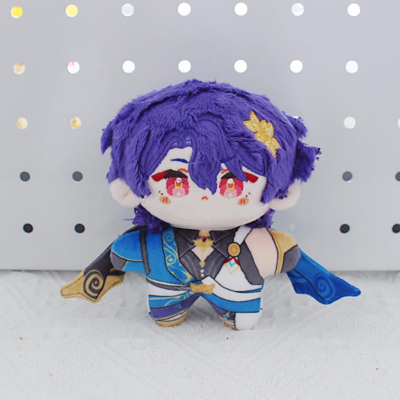 Honkai Star Rail Starfish Plush Keychain Aventurine Firefly Dr Ratio 12cm Soft Plush Bag Charm Fanmade Gift detail image 1
