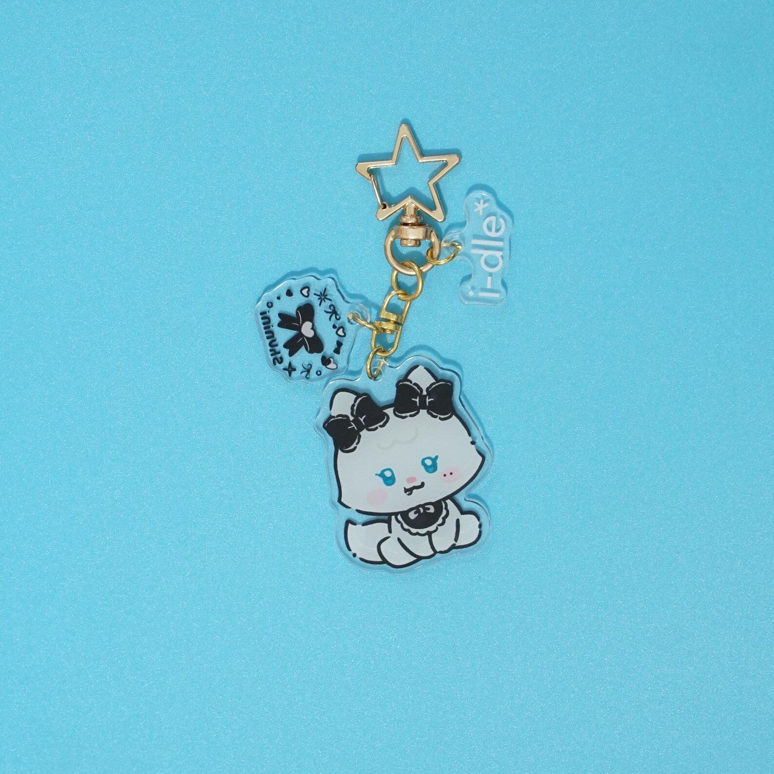 I-DLE Acrylic Keychain Set Kpop (G)I-DLE Fanmade Mascot Cute Charms OT5 Bag Charm Gift