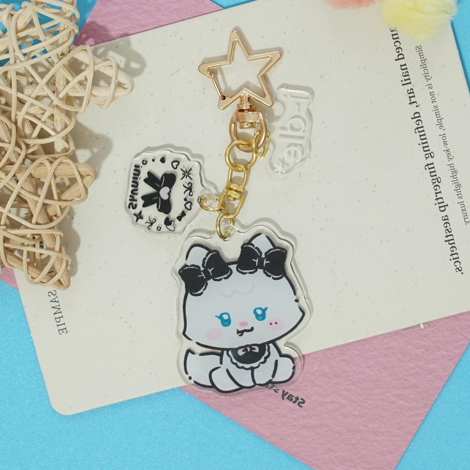 I-DLE Acrylic Keychain Set Kpop (G)I-DLE Fanmade Mascot Cute Charms OT5 Bag Charm Gift detail image 1