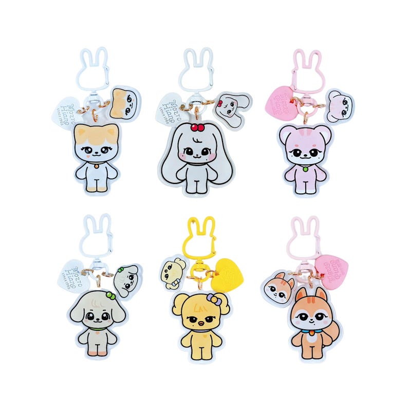 MINIVE_Acrylic_Keychains_Fan-made_Kpop_IVE_Mascot_Charms_Gift_Ideas_For_DIVE