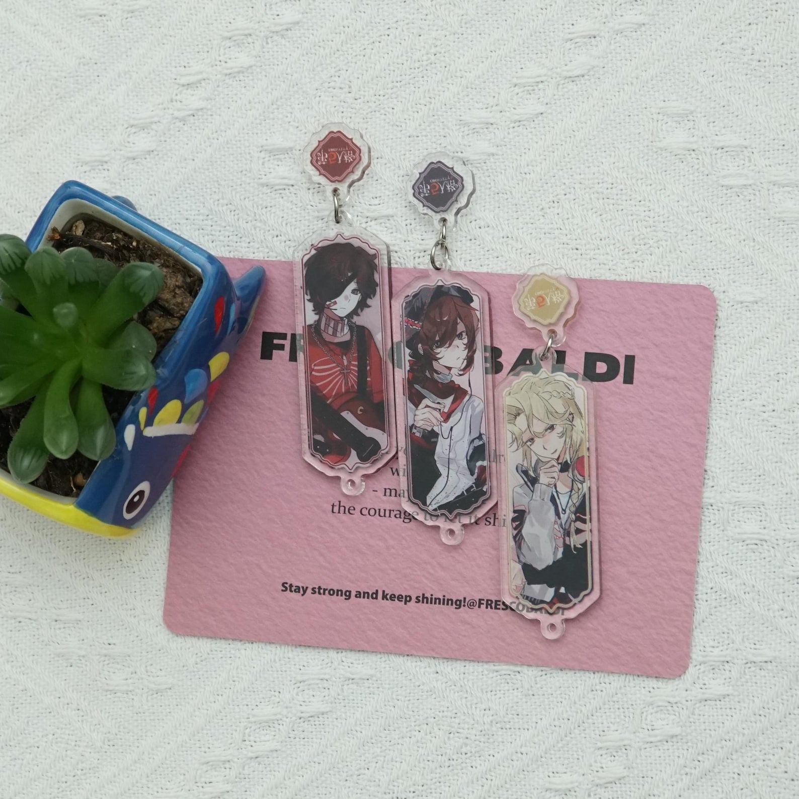 Identity V Acrylic Keychain Set Fanmade IDV Charms Faro Lady Painter Fire Investigator detail image 2