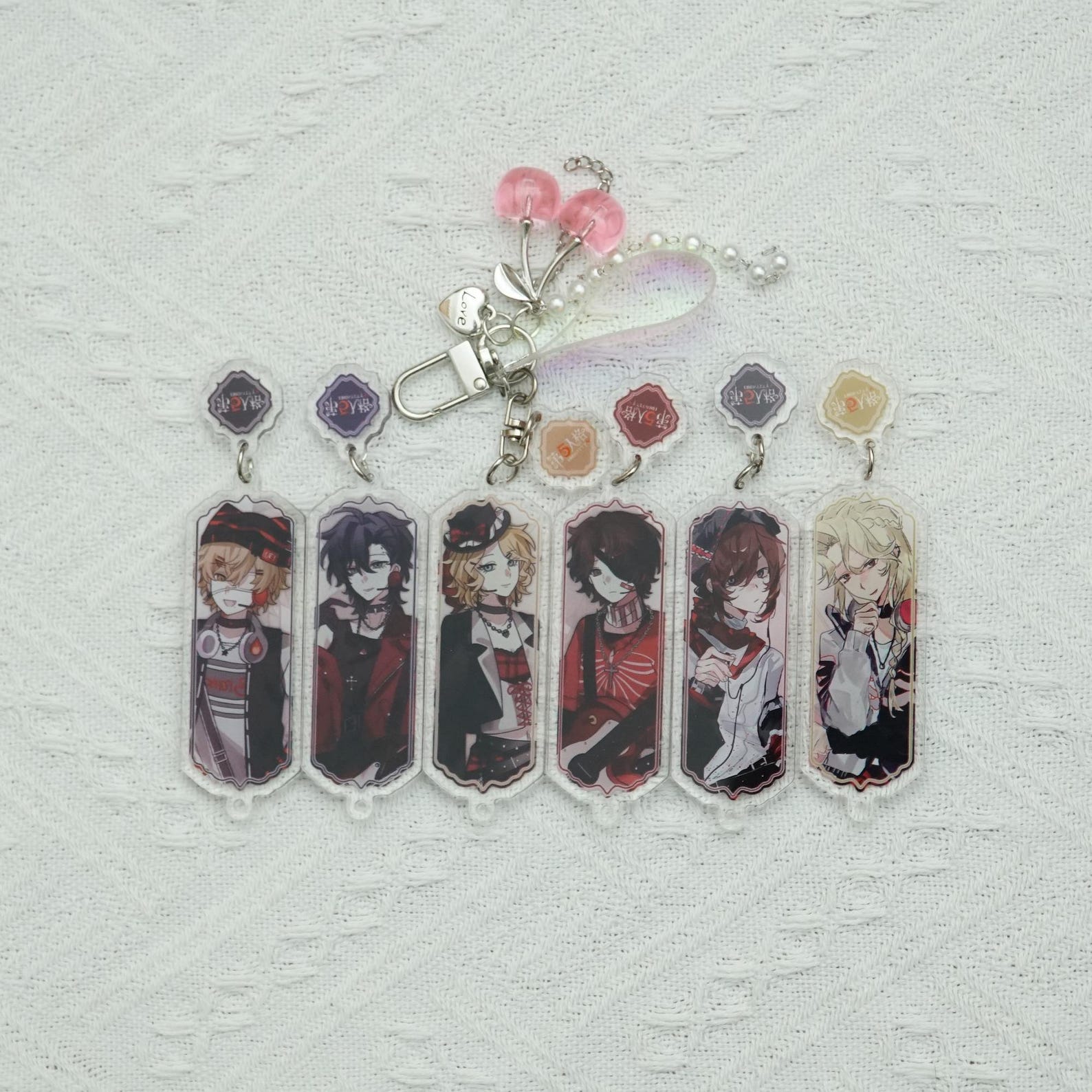 Identity V Acrylic Keychain Set Fanmade IDV Charms Faro Lady Painter Fire Investigator detail image 1