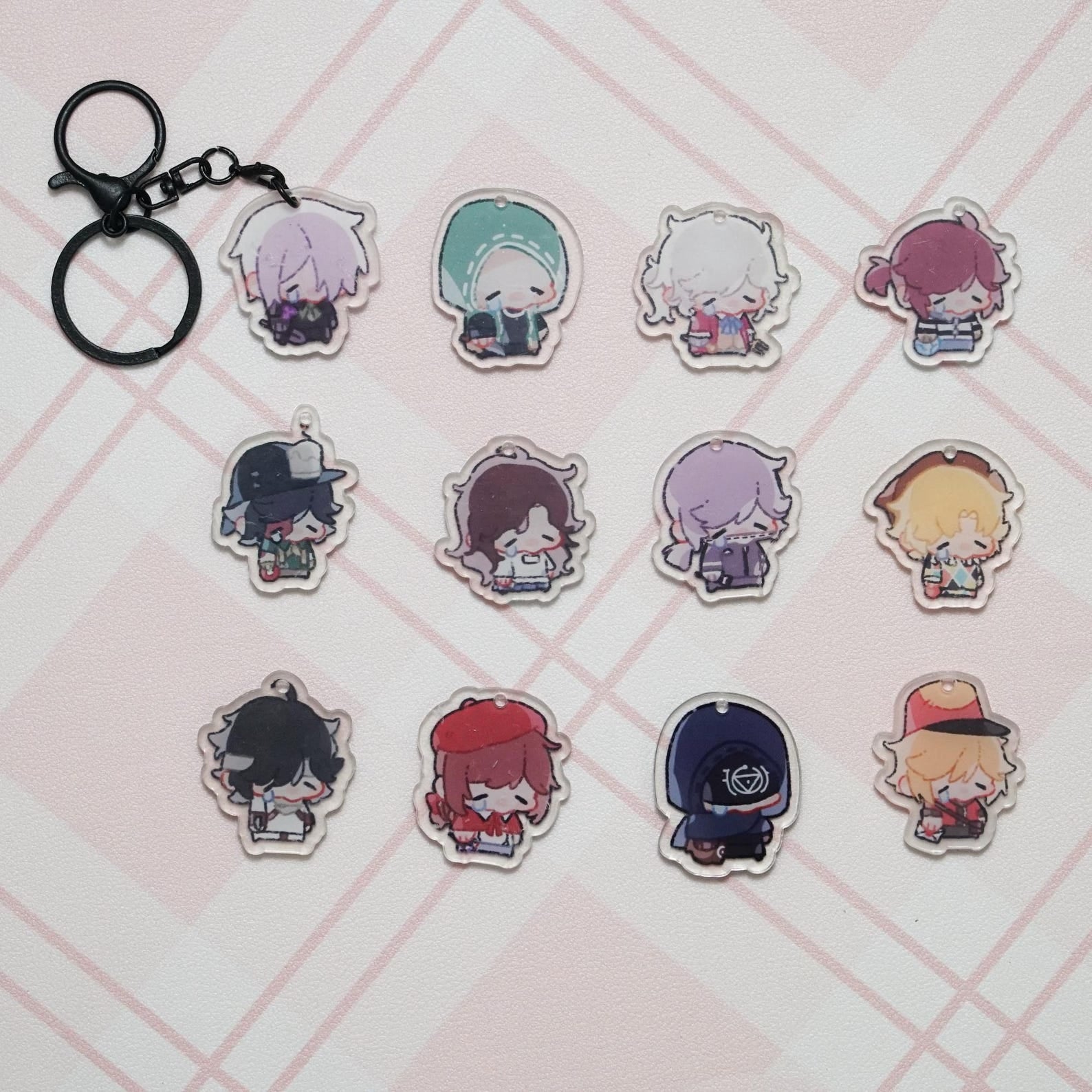 Identity V Crying Chibi Keychain Set Fanmade IDV Acrylic Charms detail image 5