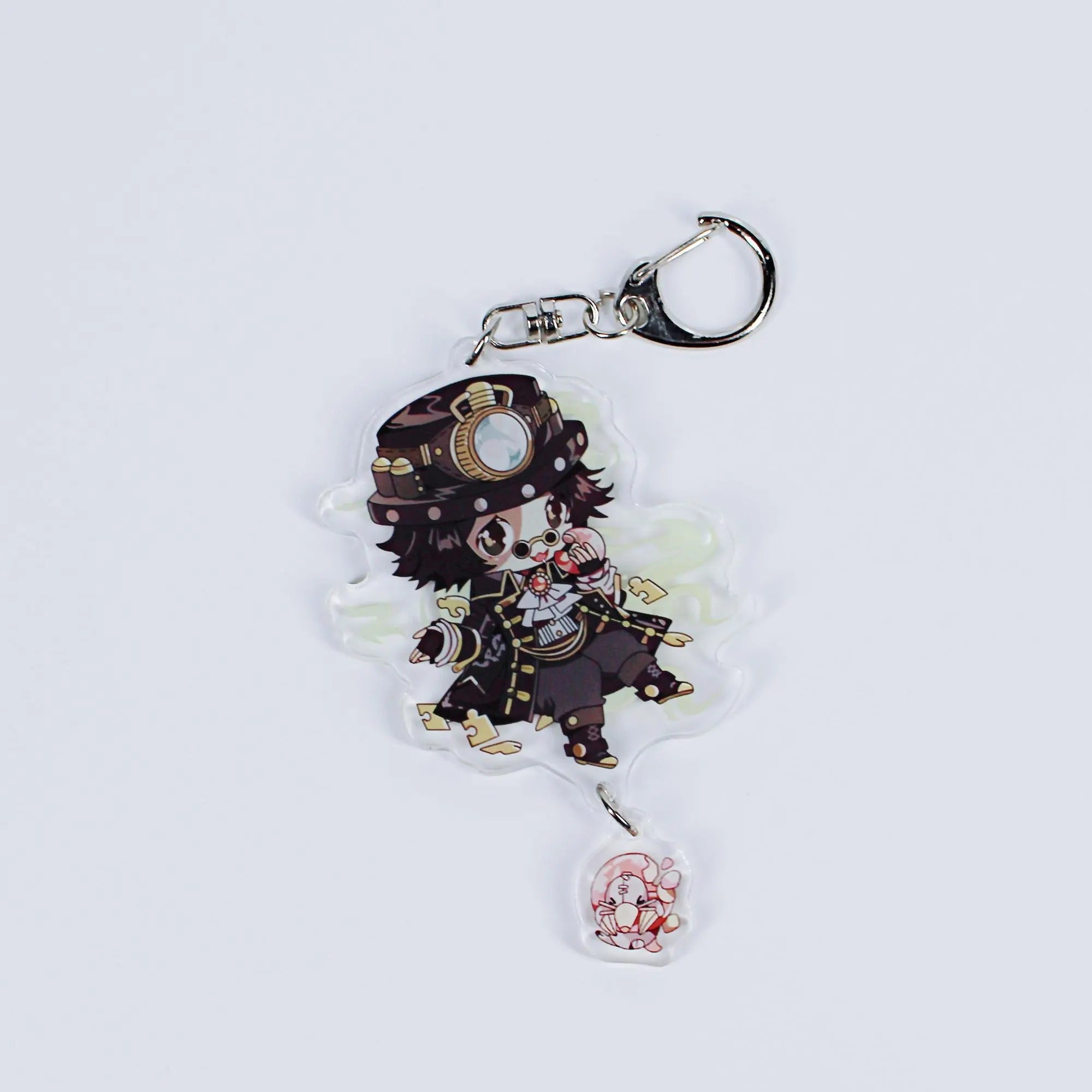 Identity V Cute Keychain Set Fanmade Aesop Kurt Joseph Seer Naib Cheshire Cat Charms detail image 3