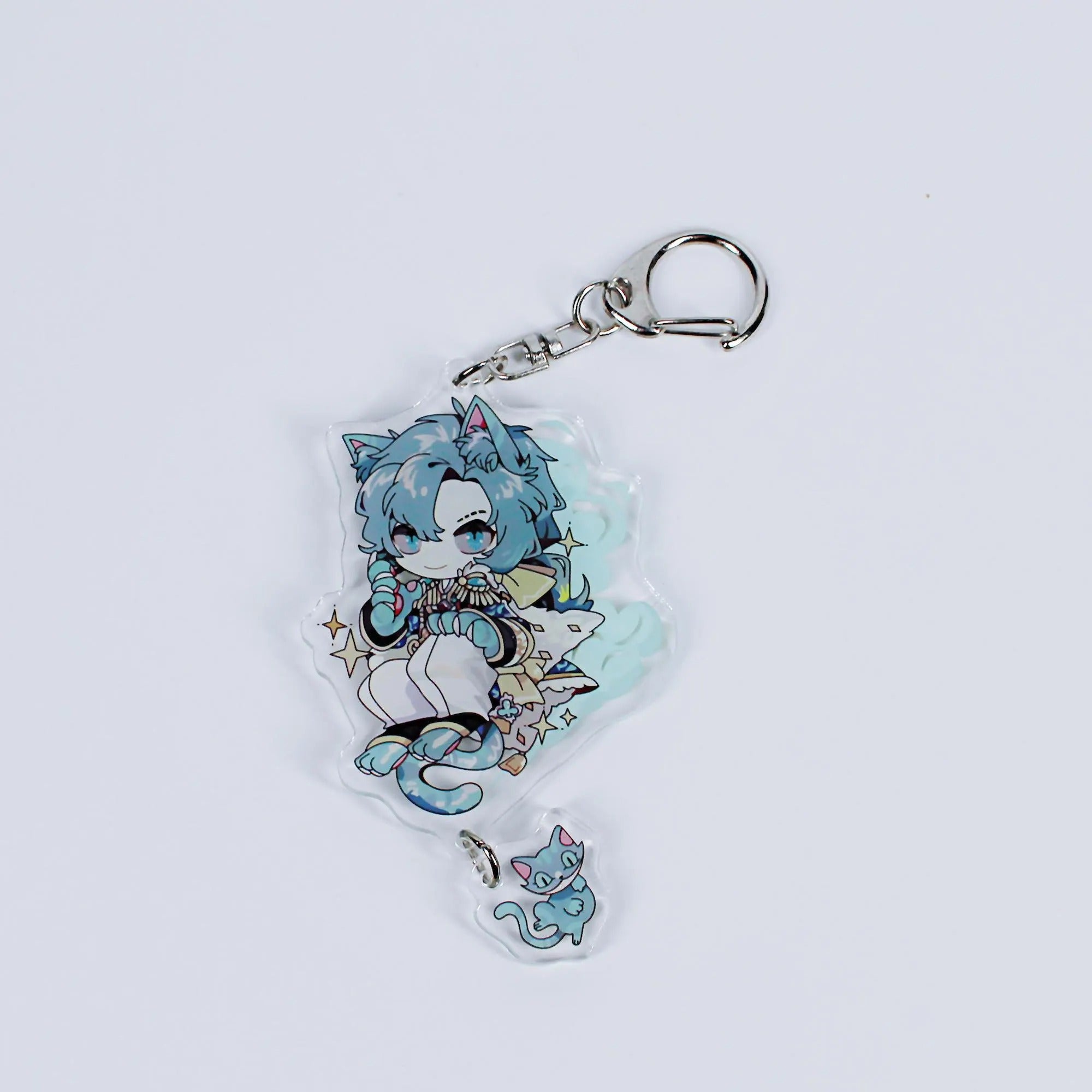 Identity V Cute Keychain Set Fanmade Aesop Kurt Joseph Seer Naib Cheshire Cat Charms detail image 6