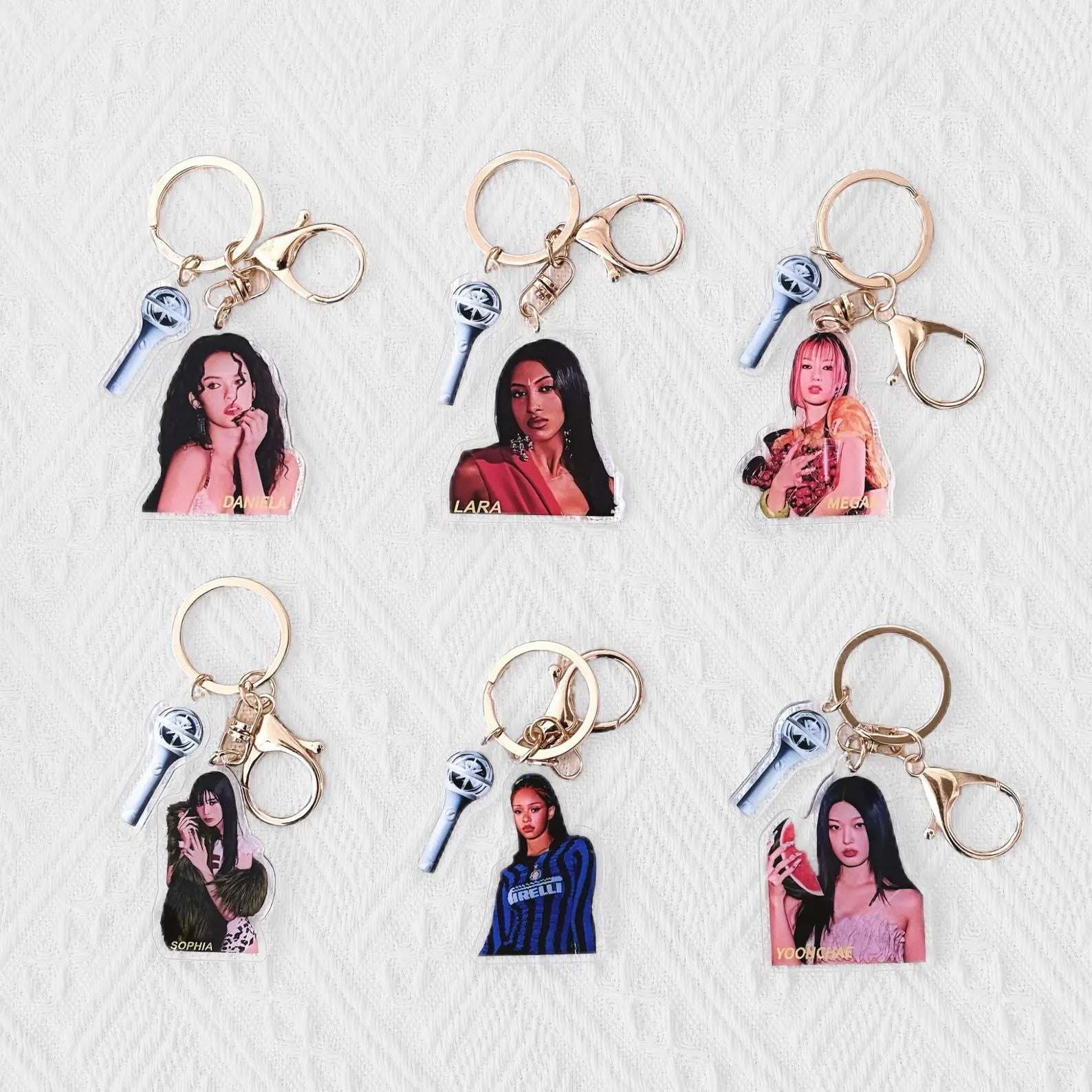 KATSEYE Acrylic Keychain Set Fanmade Kpop Bag Charms for EYEKONS detail image 7