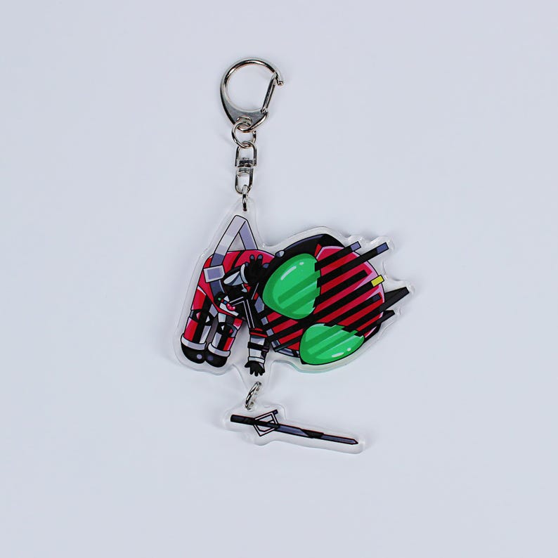 Kamen Rider Acrylic Keychain Set Decade Ex-Aid Build Zi-O Zero-One Fanmade Charms detail image 3
