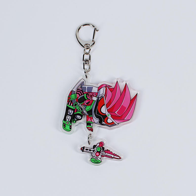 Kamen Rider Acrylic Keychain Set Decade Ex-Aid Build Zi-O Zero-One Fanmade Charms detail image 4