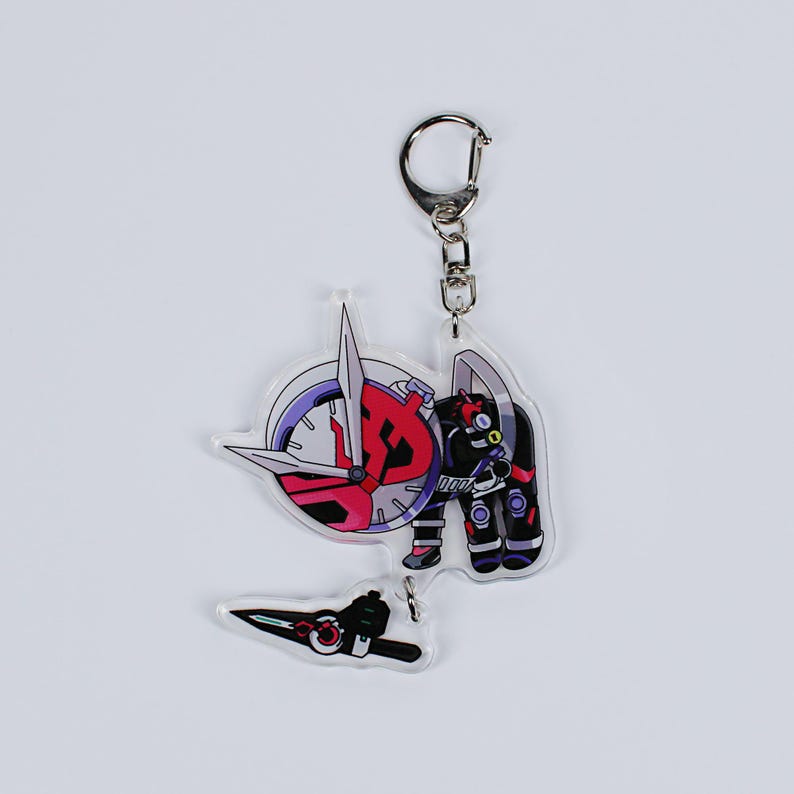 Kamen Rider Acrylic Keychain Set Decade Ex-Aid Build Zi-O Zero-One Fanmade Charms detail image 5