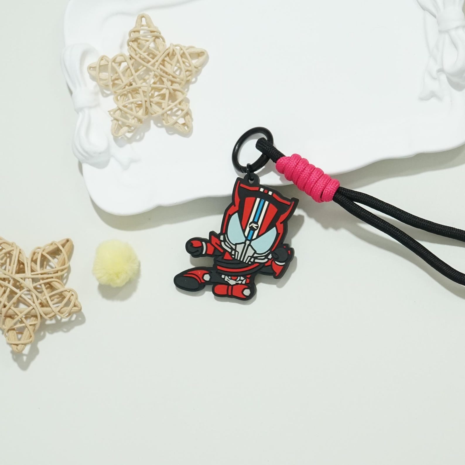 Kamen Rider Gavv Soft Silicone Keychain Fanmade Toku Ace Ukiyo Bag Charm detail image 1