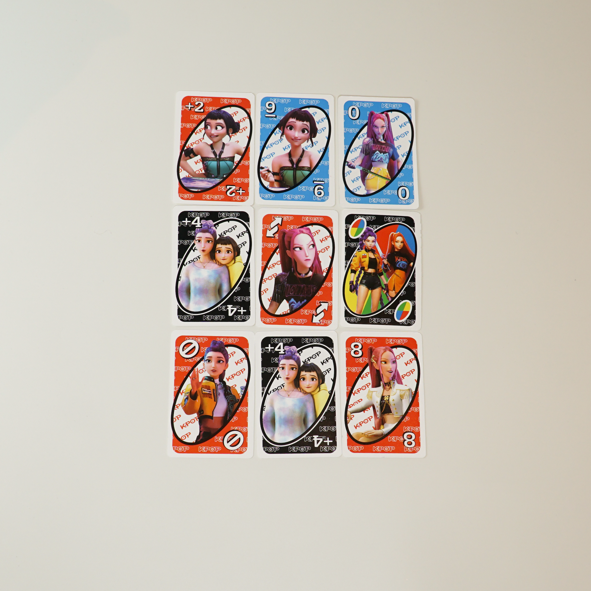 Kpop Demon Hunters Inspired UNO Card Game Fanmade Party Game for Fans