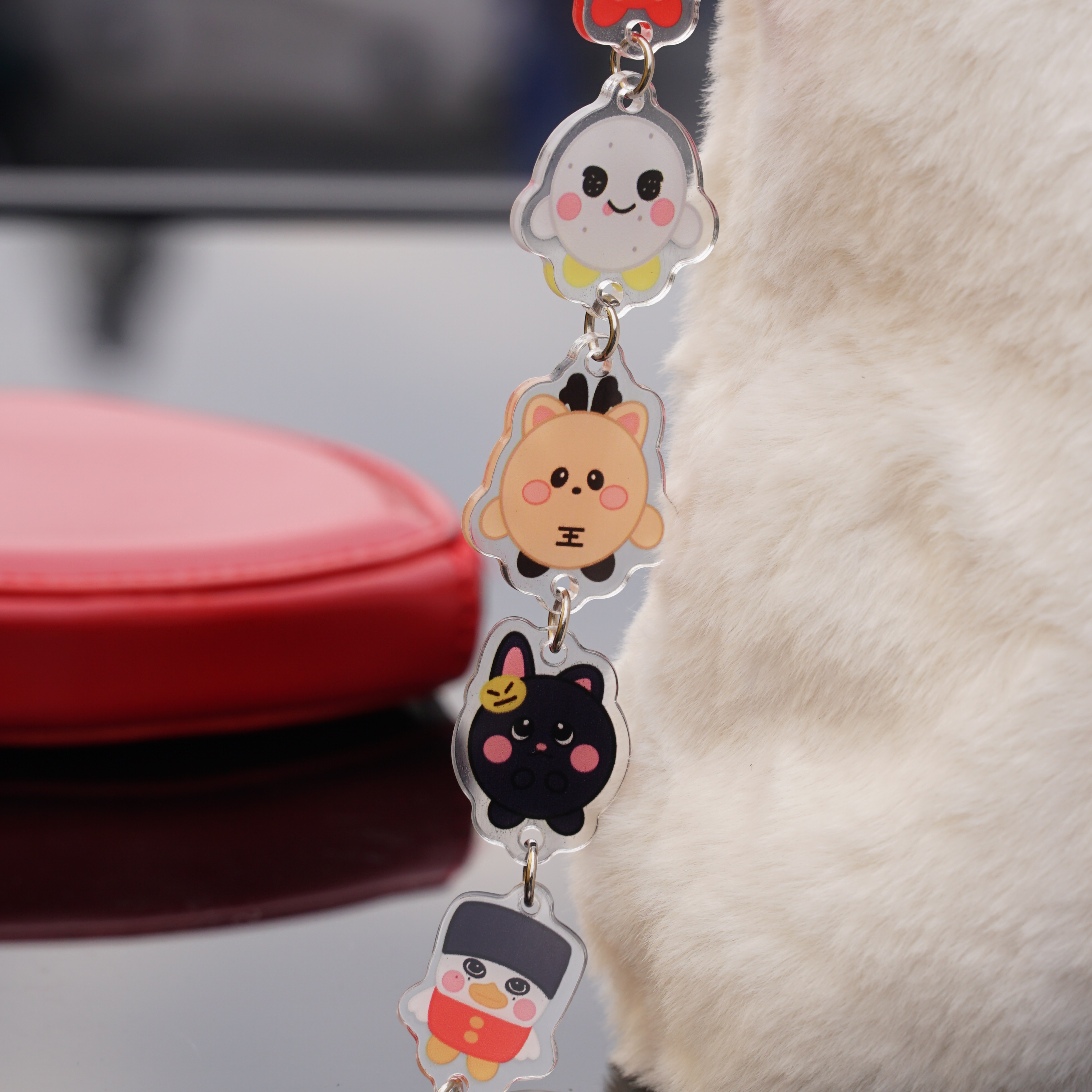 LITTLE RIIZE All-Member Mascot Keychain Charm Chain with Star Clasp Fanmade Kpop Acrylic Bag Accessory BRIIZE Gift detail image 3